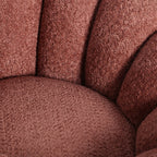 Besisukantis krėslas Boucle Ayent – Bouclé medvilnė, terakotos spalvos