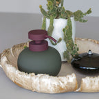 Muilo dozatorius Lotus Olive Low – Keramika su guminės dangos apdaila, metalas