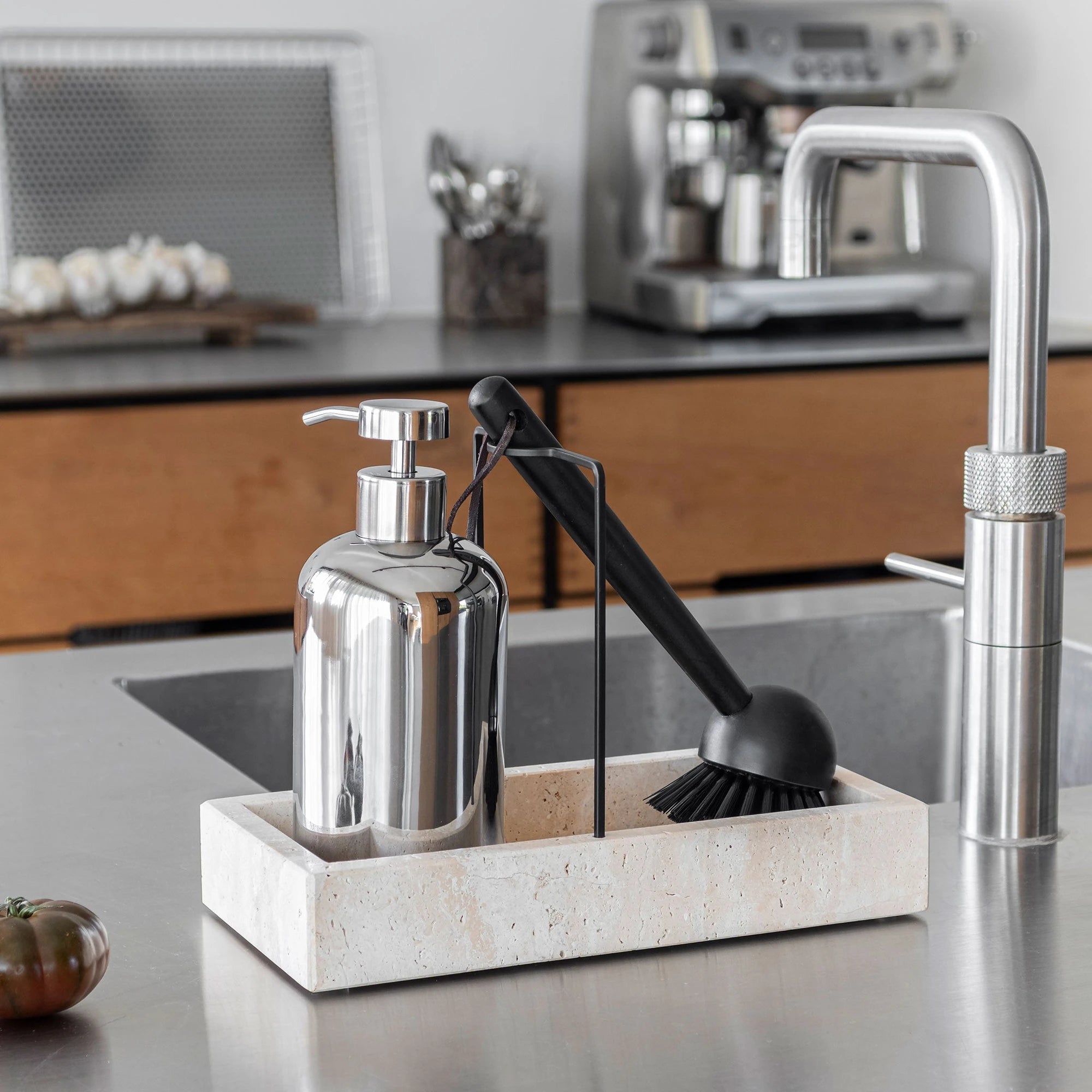 Muilo dozatorius Lotus Chrome Tall – Keramika su chromo apdaila, metalas
