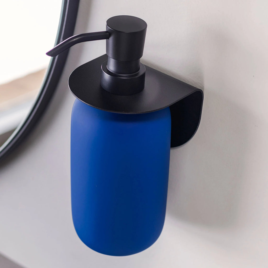 Muilo dozatorius Lotus Cobalt Tall – Keramika su guminės dangos apdaila, juodas metalas