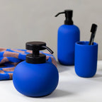 Muilo dozatorius Lotus Cobalt Tall – Keramika su guminės dangos apdaila, juodas metalas