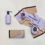 Muilo dozatorius Lotus Lilac Tall – Keramika su guminės dangos apdaila, juodas metalas
