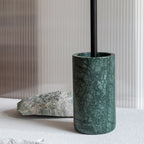 Tualeto šepečio laikiklis Marble Dark Forest – Marmuras, juoda apdaila, nailonas
