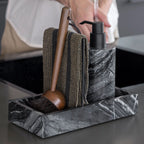 Muilo dozatorius Marble Gray – Marmuras, juoda apdaila