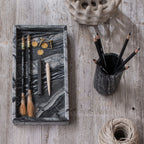 Indelis dantų šepetėliams Marble Gray – Marmuras