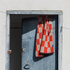 Rankšluostis Retro Orange 133x70 cm – 100% ekologiška medvilnė, OEKO-TEX® STANDARD 100 sertifikatas
